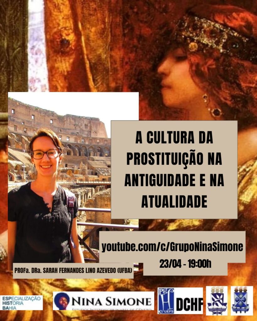 Salvem a data! 
Dia 23/04 ás 19:00 teremos o imenso prazer de fazer a nossa primeira Live do ano de 2025 com a Profa.Dra. Sarah Fernandes Lino Azevedo (UFBA).